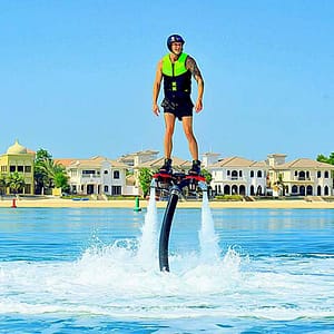 Flyboarding Experience in La Mer at Dukes The Palm, Dubai, United Arab Emirates Flyboarding Experience in La Mer at Dukes The Palm
