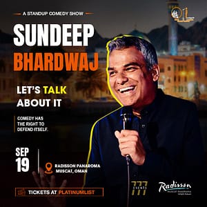 Let’s Talk About It by Sundeep Bhardwaj live in Muscat – Comedy Events Let's Talk About It by Sundeep Bhardwaj live in Muscat Comedy Events