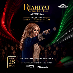 RIAHIYAT with Lamia Riahi – An Immersive Ladies’ Tarab Night in Abu Dhabi Concerts