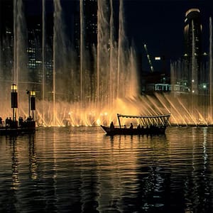 The Dubai Fountain Lake Ride – Burj Khalifa The Dubai Fountain Lake Ride Burj Khalifa