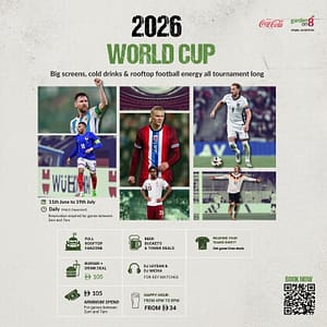The Ultimate World Cup Rooftop Experience at garden on 8 Sports Events