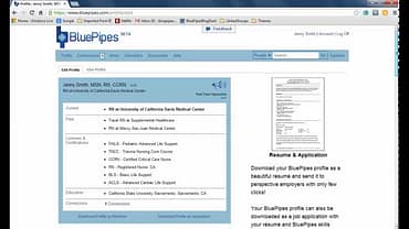 Use BluePipes to Create PDF Healthcare Resumes, Job Applications, and Skills Checklists