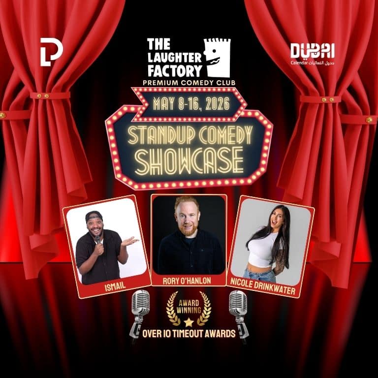 Rory O’Hanlon, Ismail Abdi & Nicole Drinkwater at The Laughter Factory This May in Dubai – Comedy Events Rory O’Hanlon