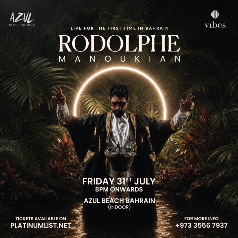 Rodolphe Manoukian live At Azul Beach, Bahrain – Nightlife Rodolphe Manoukian live At Azul Beach