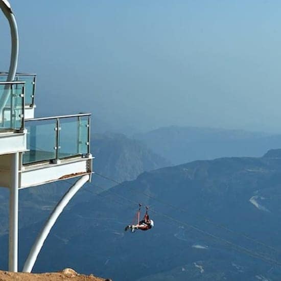 Jebel Jais Zipline at Jebel Jais, Dubai, United Arab Emirates
