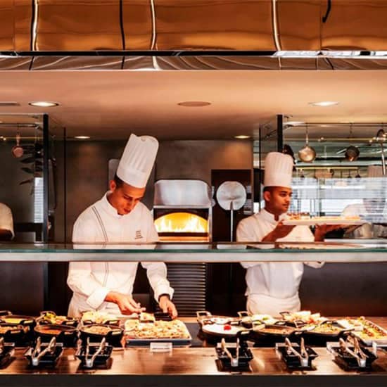 Buffet Dining in Armani Hotel: Mediterraneo Restaurant at Armani Hotel Dubai Burj Khalifa, Dubai, United Arab Emirates