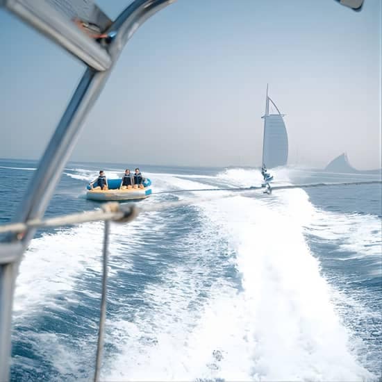 Private 60-min Group Tubing on Speedboat in Dubai at Nemo WaterSports Jet Ski Dubai & Flyboard, Dubai, United Arab Emirates